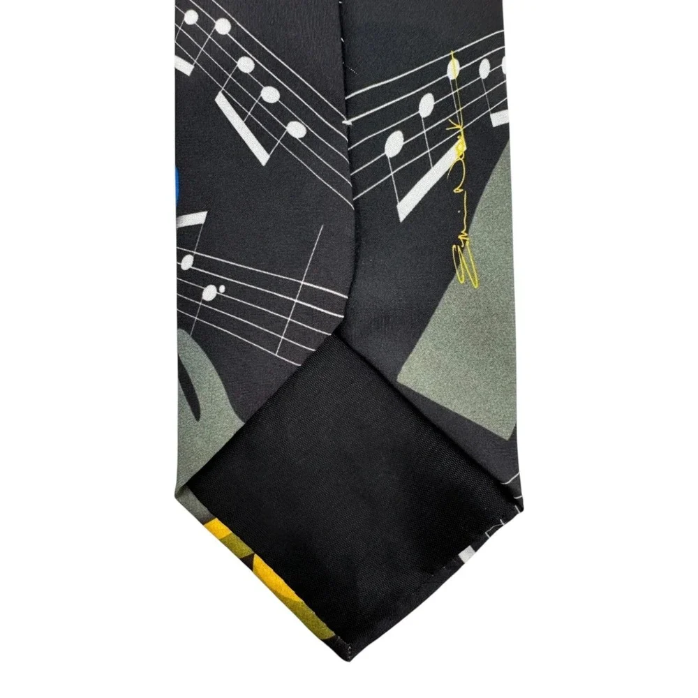 Ralph Marlin Musical Notes II 1998 Novelty Men's Multicolor Neck Tie